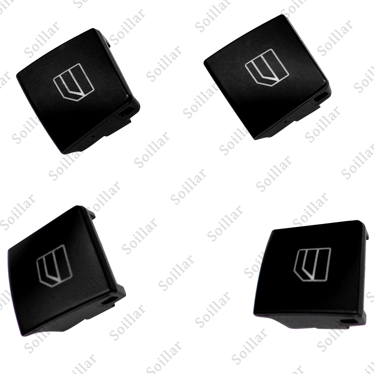 4pcs Driver Window Switch Button Cap for Mercedes-Benz W204 C-Class W212 X156