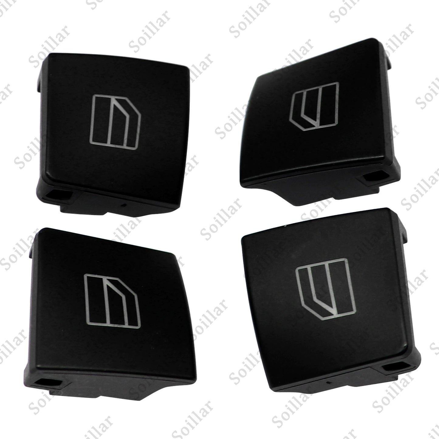 4pcs Driver Window Switch Button Cap for Mercedes-Benz W204 C-Class W212 X156