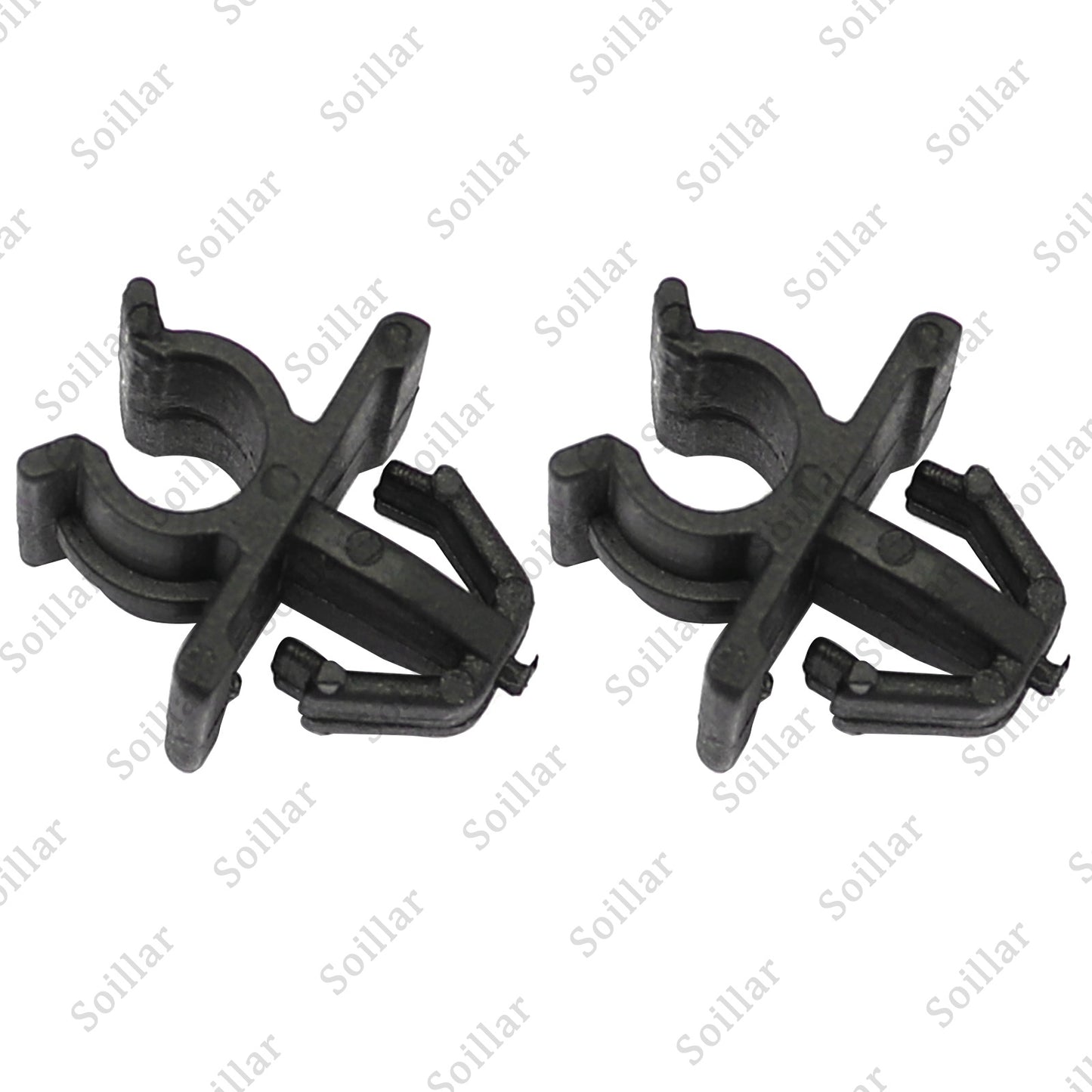 2 Pcs Car Hood Support Prop Rod Holder Clip 65722-JA000 For Nissan Plastic Black