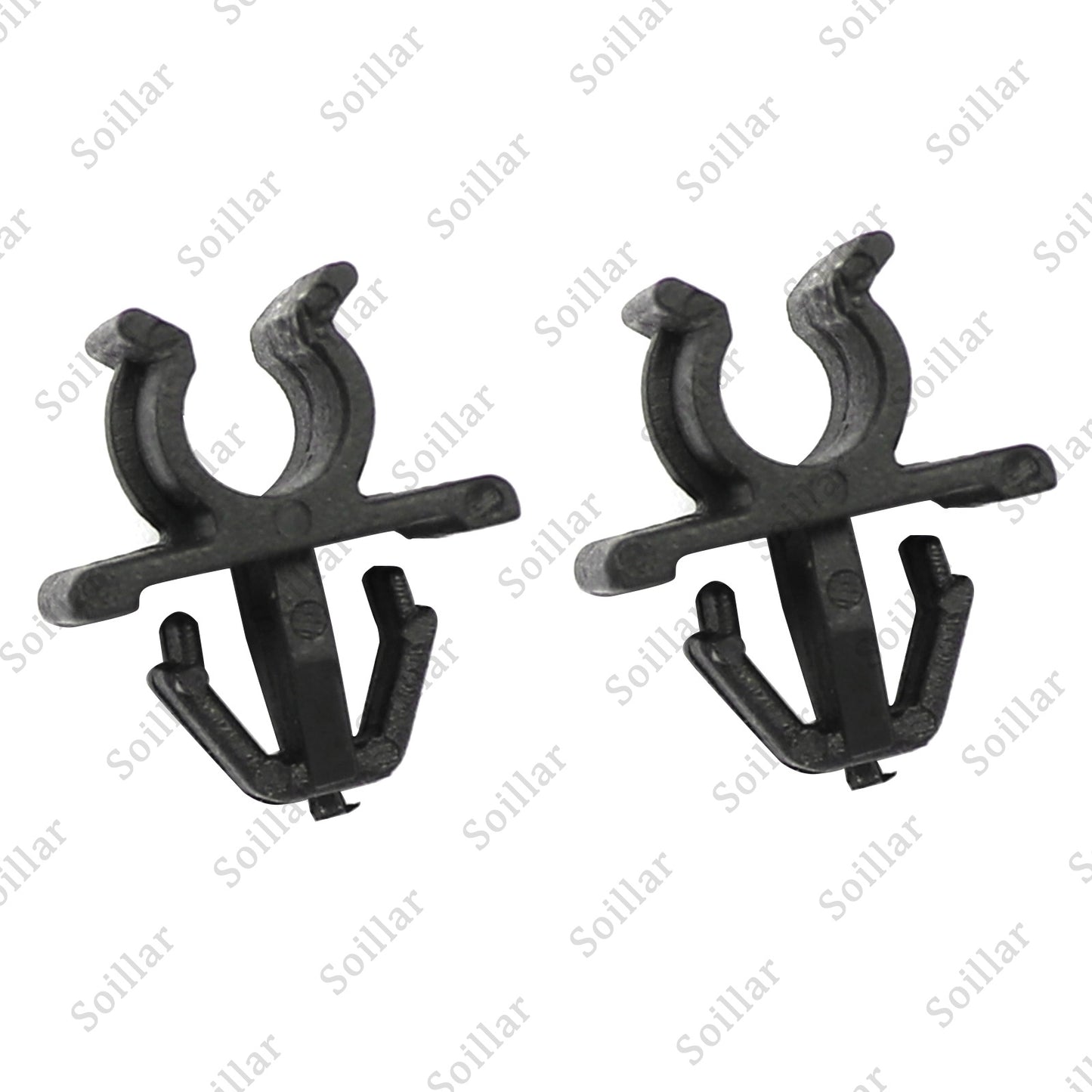 2 Pcs Car Hood Support Prop Rod Holder Clip 65722-JA000 For Nissan Plastic Black