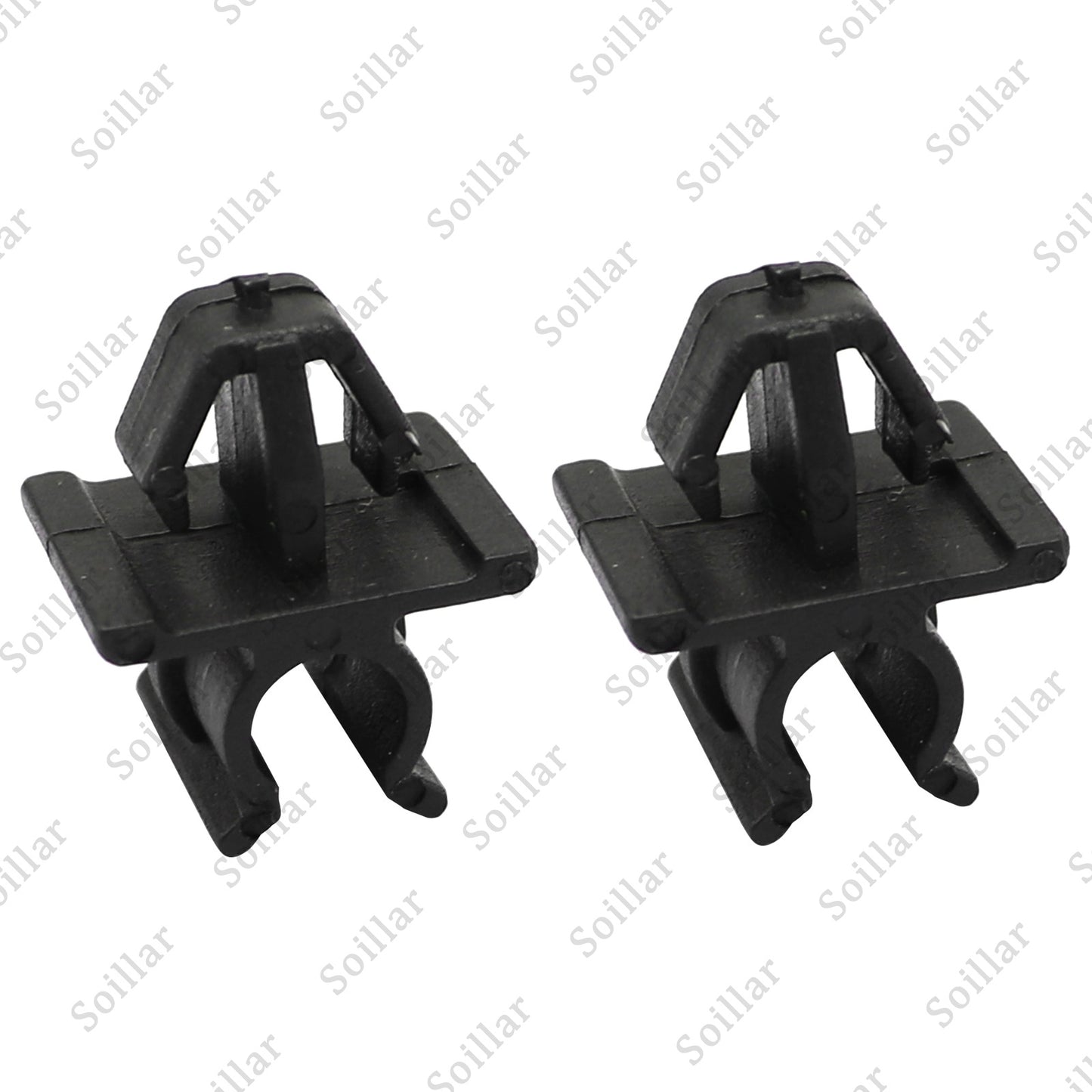 2 Pcs Car Hood Support Prop Rod Holder Clip 65722-JA000 For Nissan Plastic Black