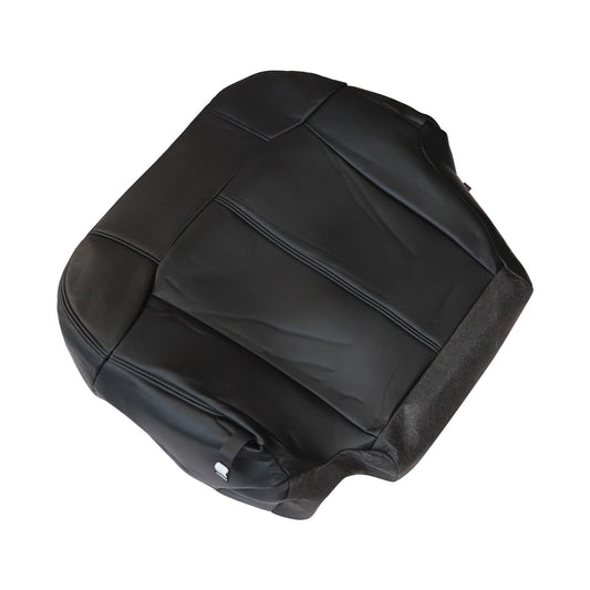 For 1999-2002 Chevy Silverado GMC Sierra Driver Bottom Leather Seat Cover Black