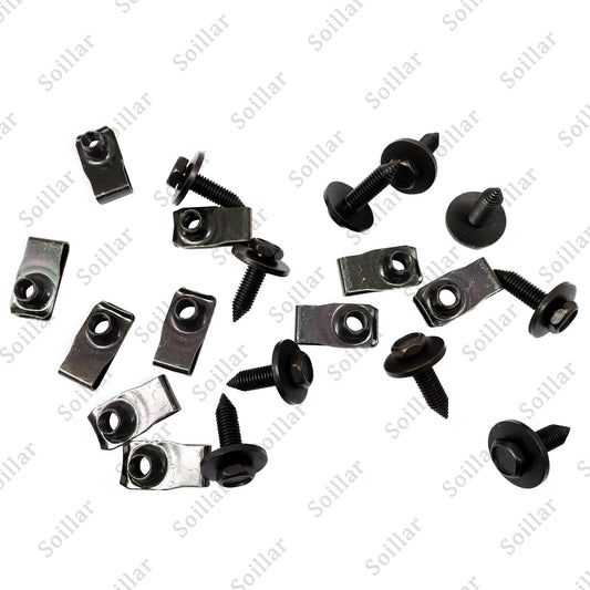 For Truck Body Bolts & U-nut Clips-M8-1.25 x 30mm-13mm Hex- 20pcs (10ea)-#155