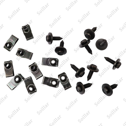 For Truck Body Bolts & U-nut Clips-M8-1.25 x 30mm-13mm Hex- 20pcs (10ea)-#155