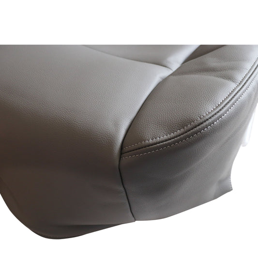 For 1998 - 2007 Toyota Land Cruiser Front Driver Bottom Leather Seat Cover Gray