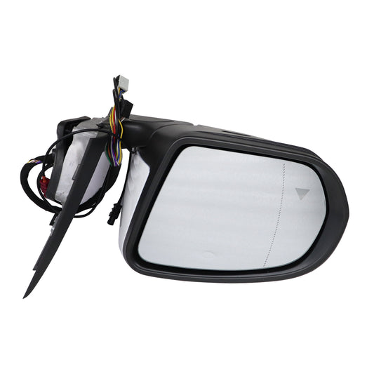 WHITE LEFT DRIVER SIDE MIRROR BLIND SPOT FITS FOR MERCEDES C250 C300 C350 C63 US