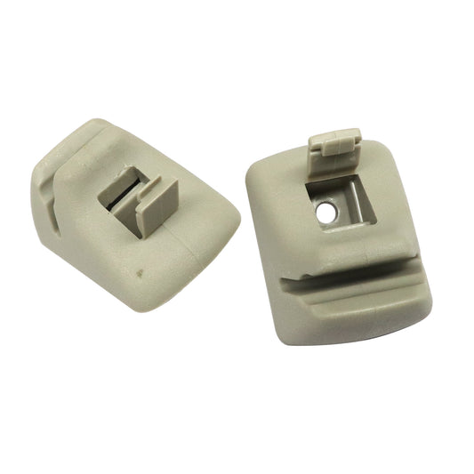 Pair Grey Sun Visor Retainer Clip For Ford Focus SE Sedan 4-Door 2.0L 2001