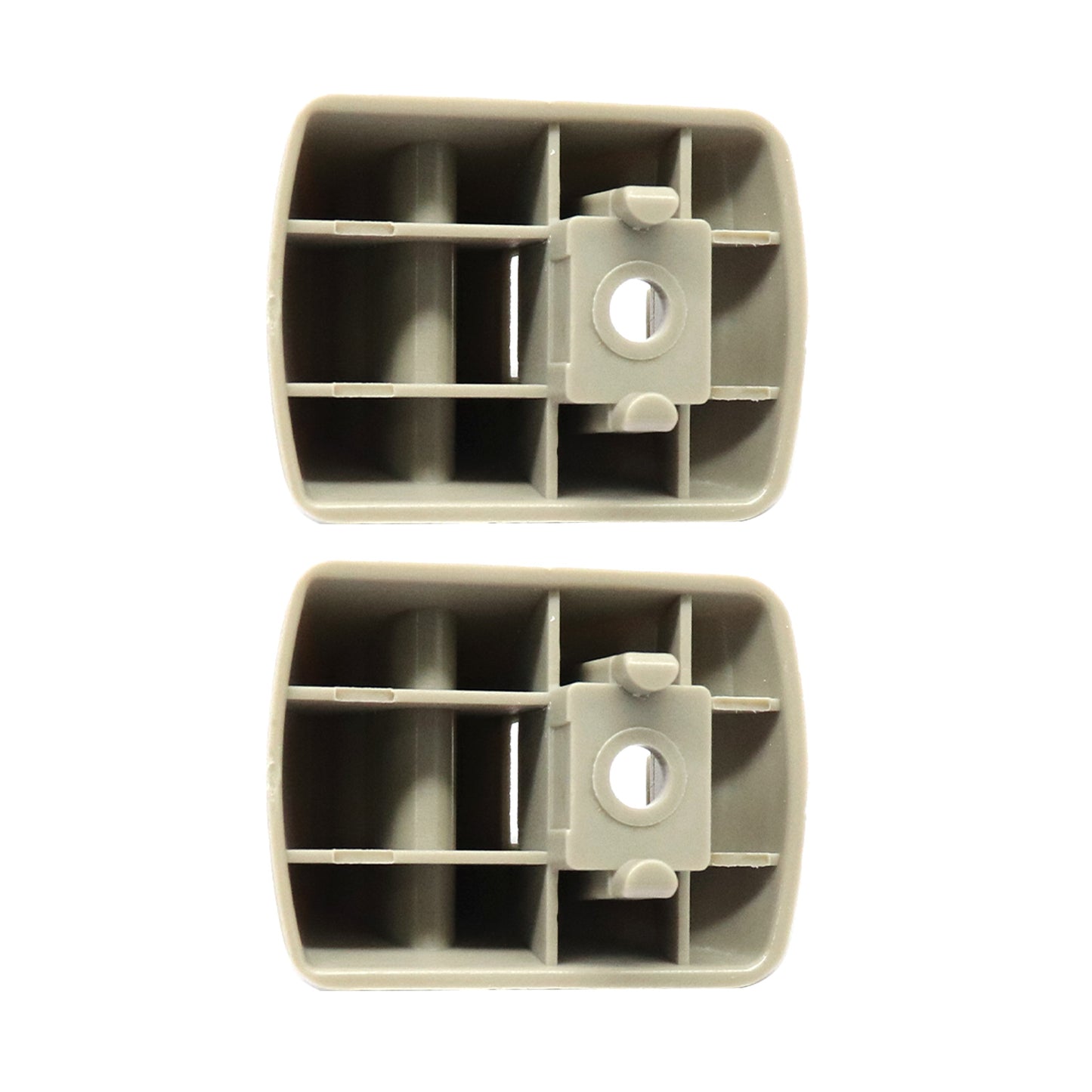 Pair Grey Sun Visor Retainer Clip For Ford Focus SE Sedan 4-Door 2.0L 2001