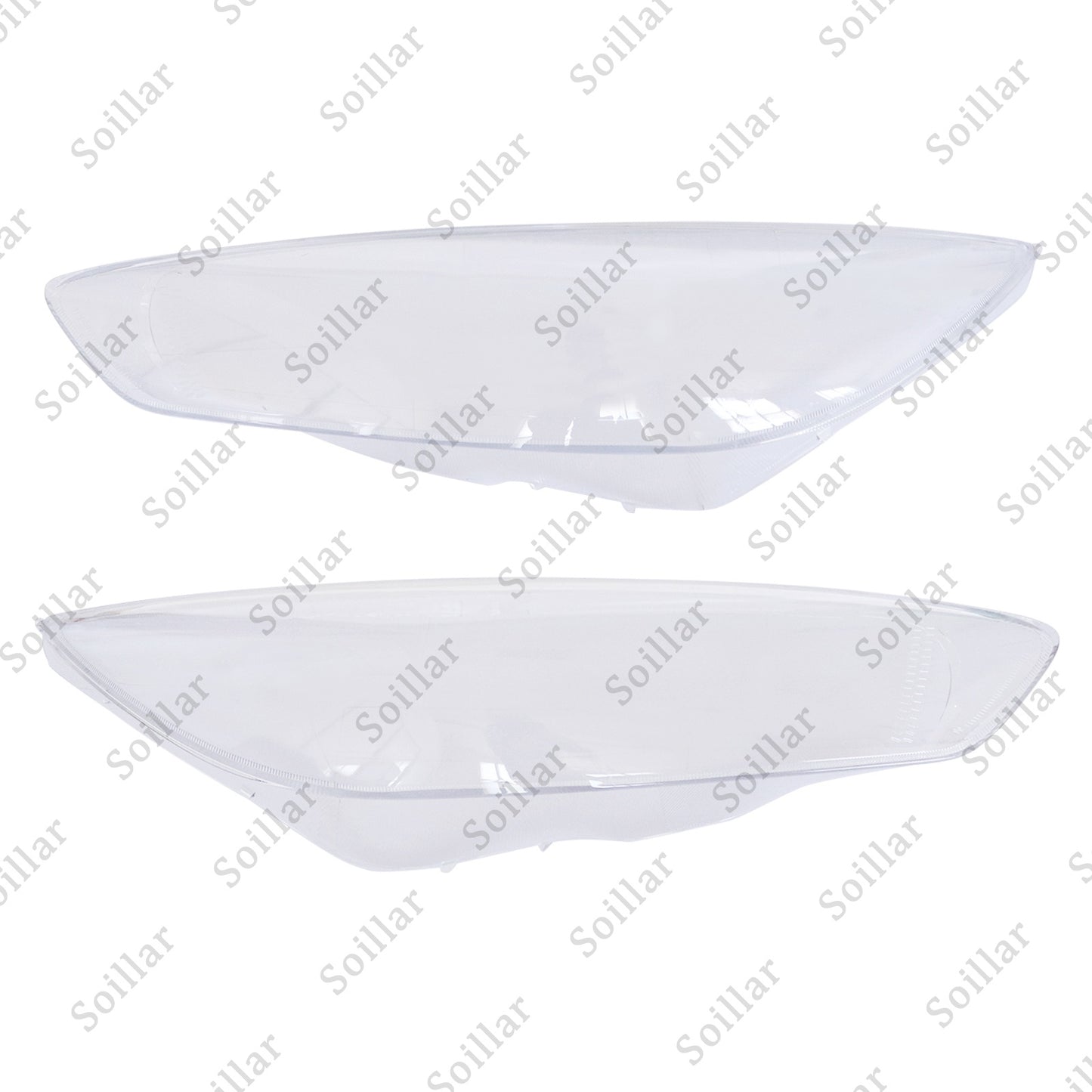 Both Side Headlight Clear Lens Cover + Sealant Fit Ford Focus 2015-2018 ST RS