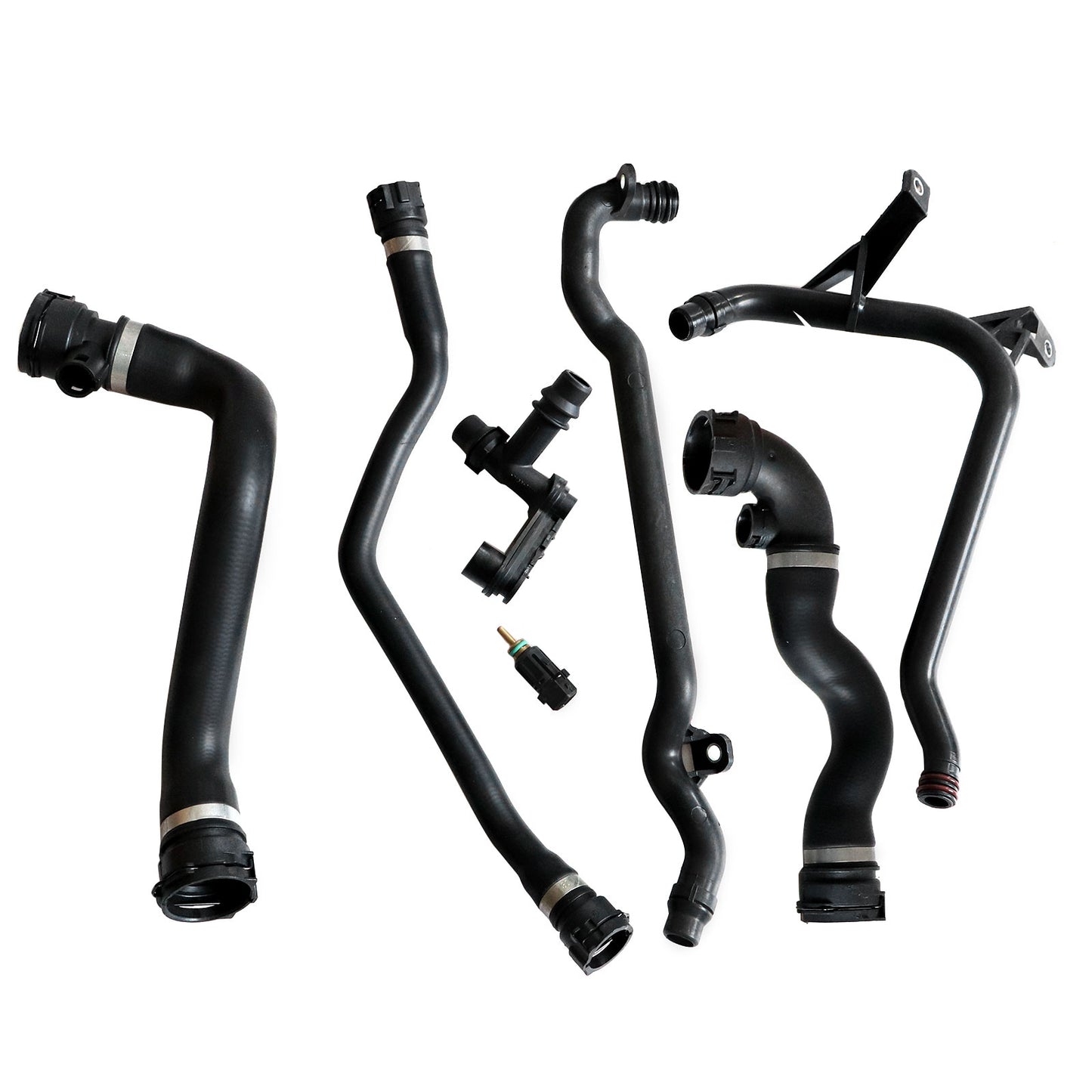 7 Pcs Expansion Tank Coolant Radiator Hose Kit For BMW E46 323i 328i 325i 330i