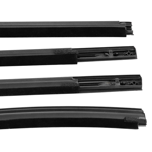 Set of 4 door belt line weatherstrip rubber seal For Ford Ranger 2011-2021