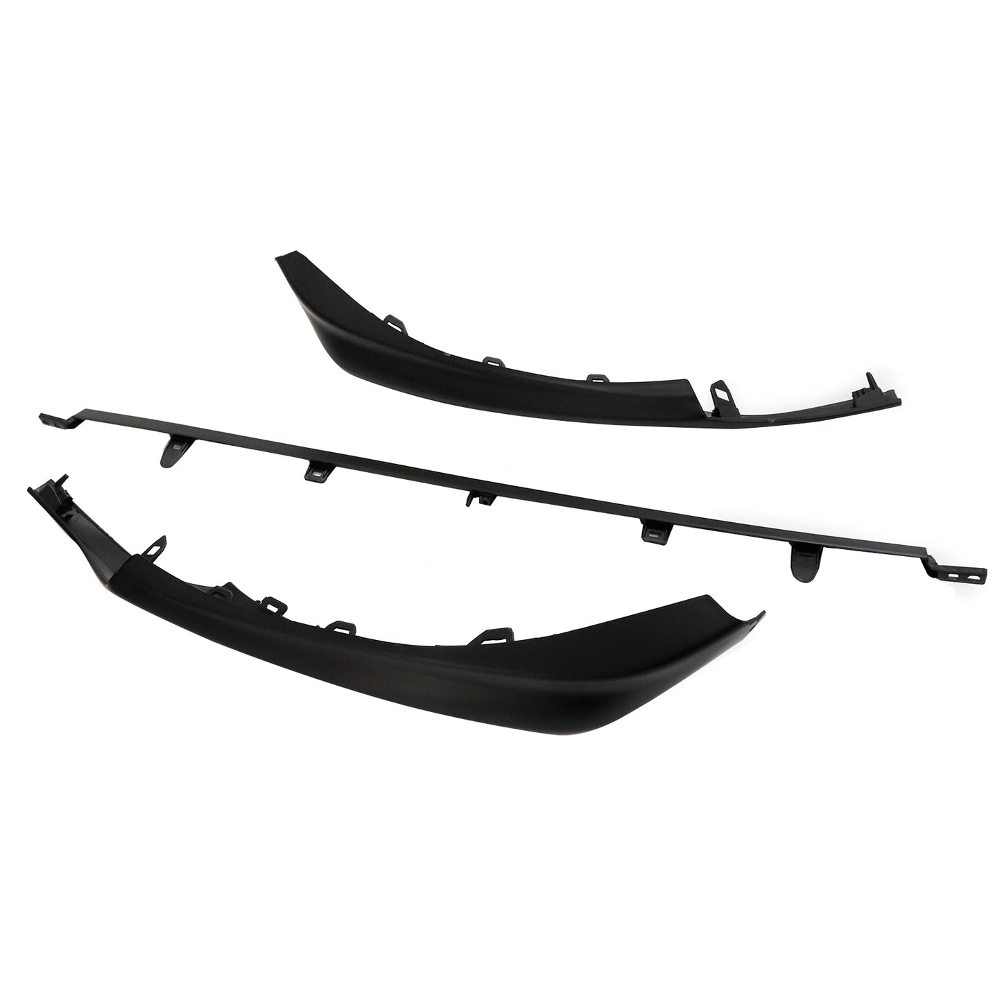Fits For Toyota Camry SE XSE 2021-2024 Black Front Lower Trim Molding Set 3pcs