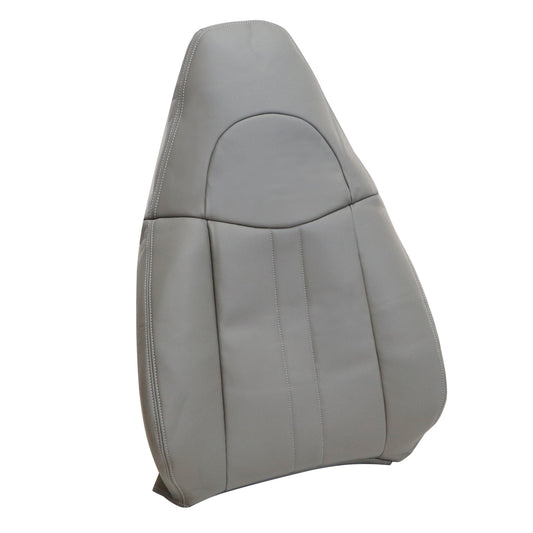 For 2003-2014 Chevy Express & GMC Savana Driver Side Top Leather Seat Cover Gray