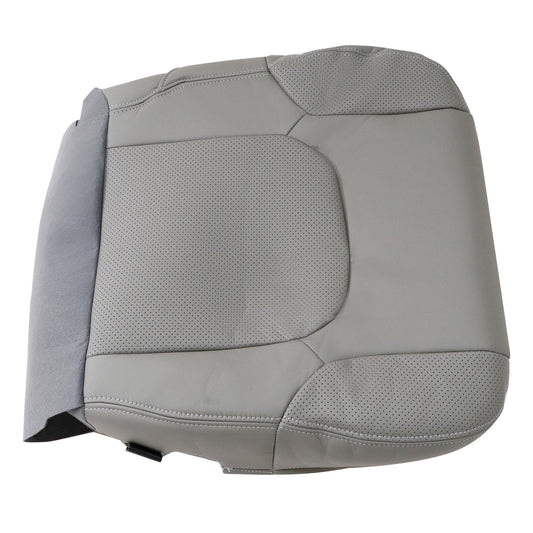 For 2005-2021 Nissan Frontier Driver Bottom Lower Seat Cover Leather Steel Gray