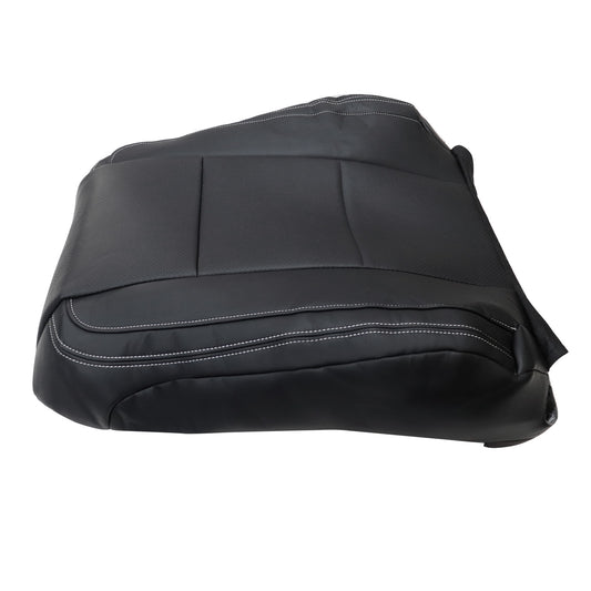 For 2015 2016 2017 Ford F150 Lariat Driver Top Perforated Seat Cover Black