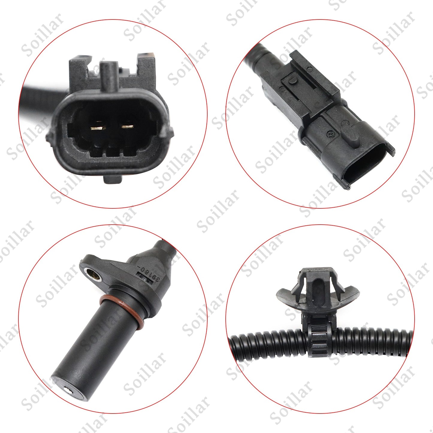 Black Crankshaft Position Sensor Fits For Hyundai Tucson 2013-2021