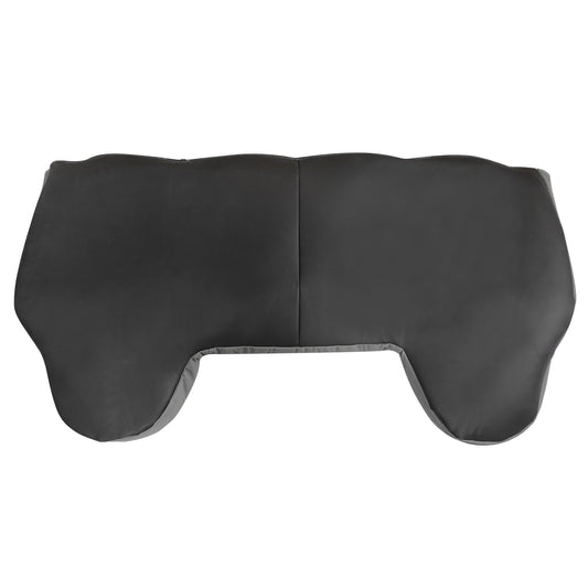 For 1999 2000 2001 Ford F250 F350 Super Duty Bench Top Gray Leather Seat Cover