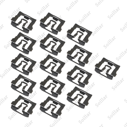 15Pcs Front Windshield Rear Window Reveal Trim Molding Clips Fit Chrysler Dodge