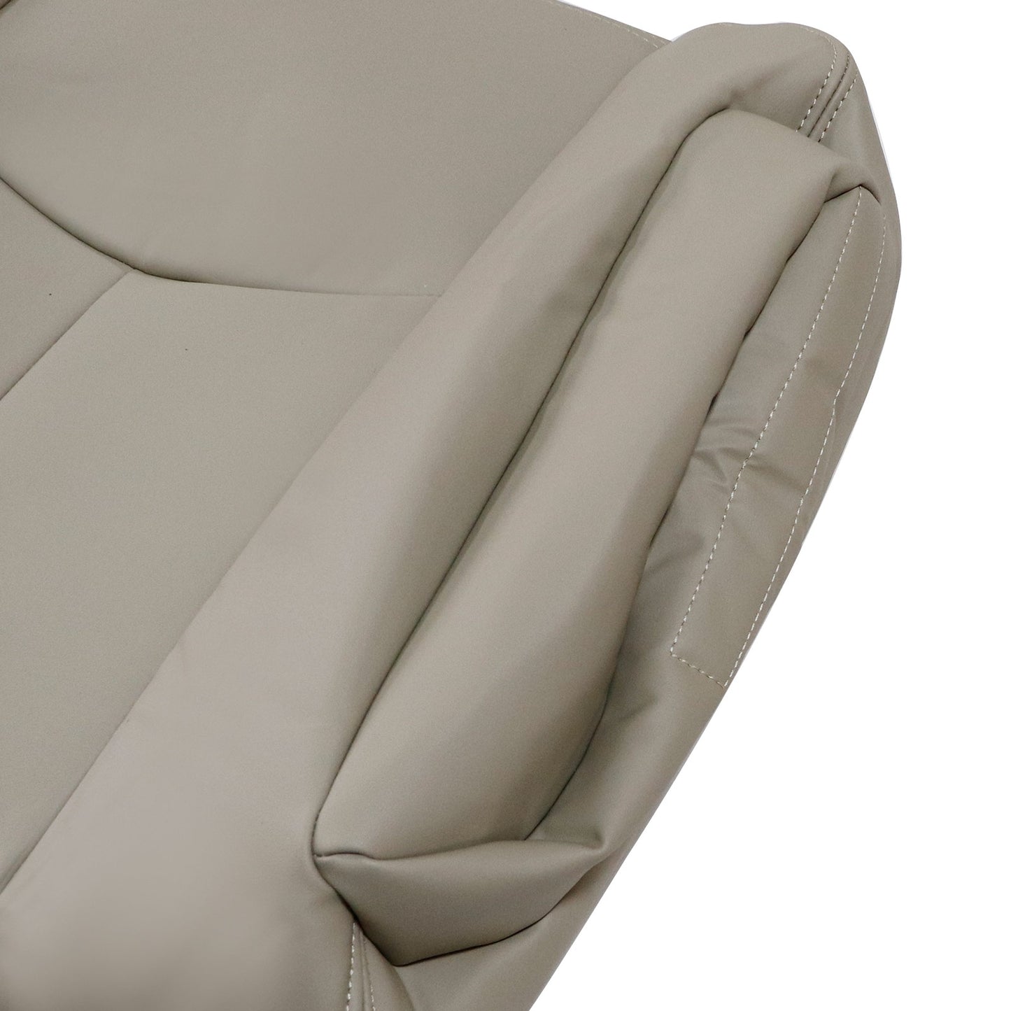 For 2003-2006 Chevy Tahoe GMC Yukon Passenger Back Leather Seat Cover Light Tan
