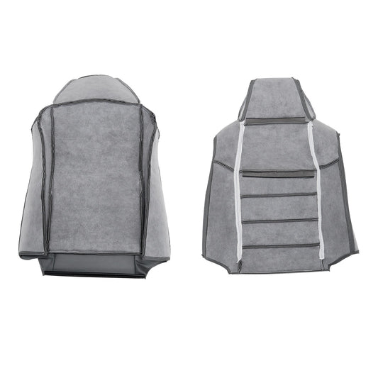 4 x For 2002-2007 Ford F250 Lariat Super Duty Perforated Leather Seat Cover Gray