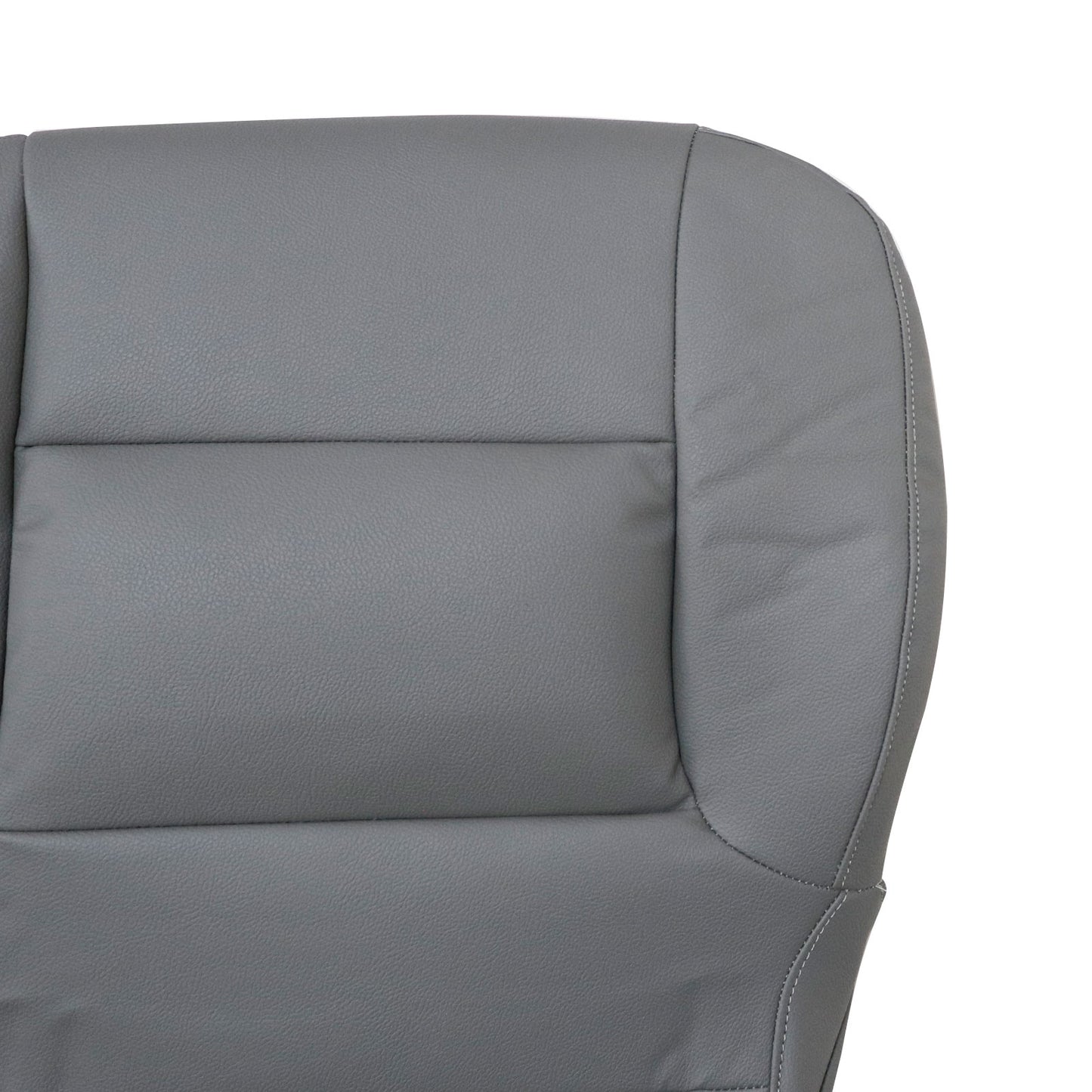 For 2014-2019 Chevy Silverado 1500 2500HD Driver Bottom Leather Seat Cover Gray