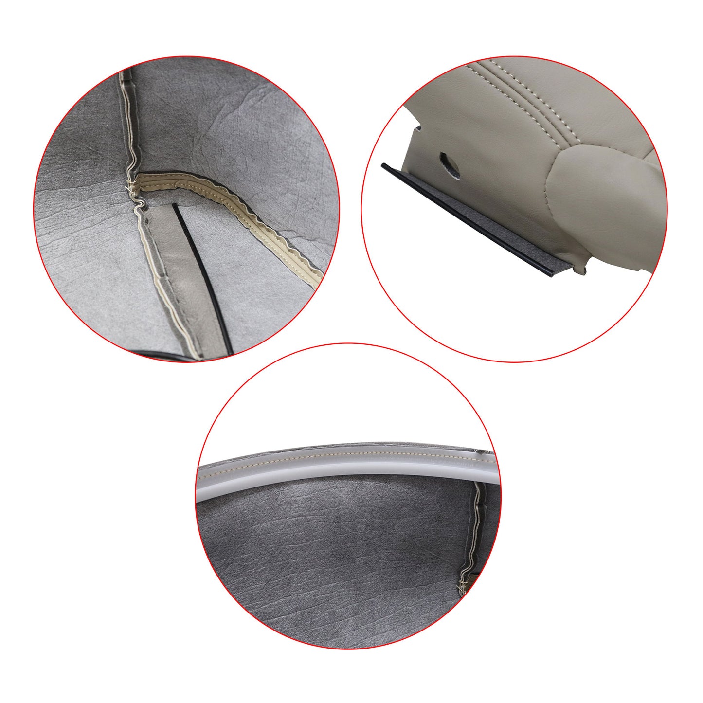 For 1998-2007 Lexus LX470 Front Driver Bottom Leather Replacement Seat Cover TAN