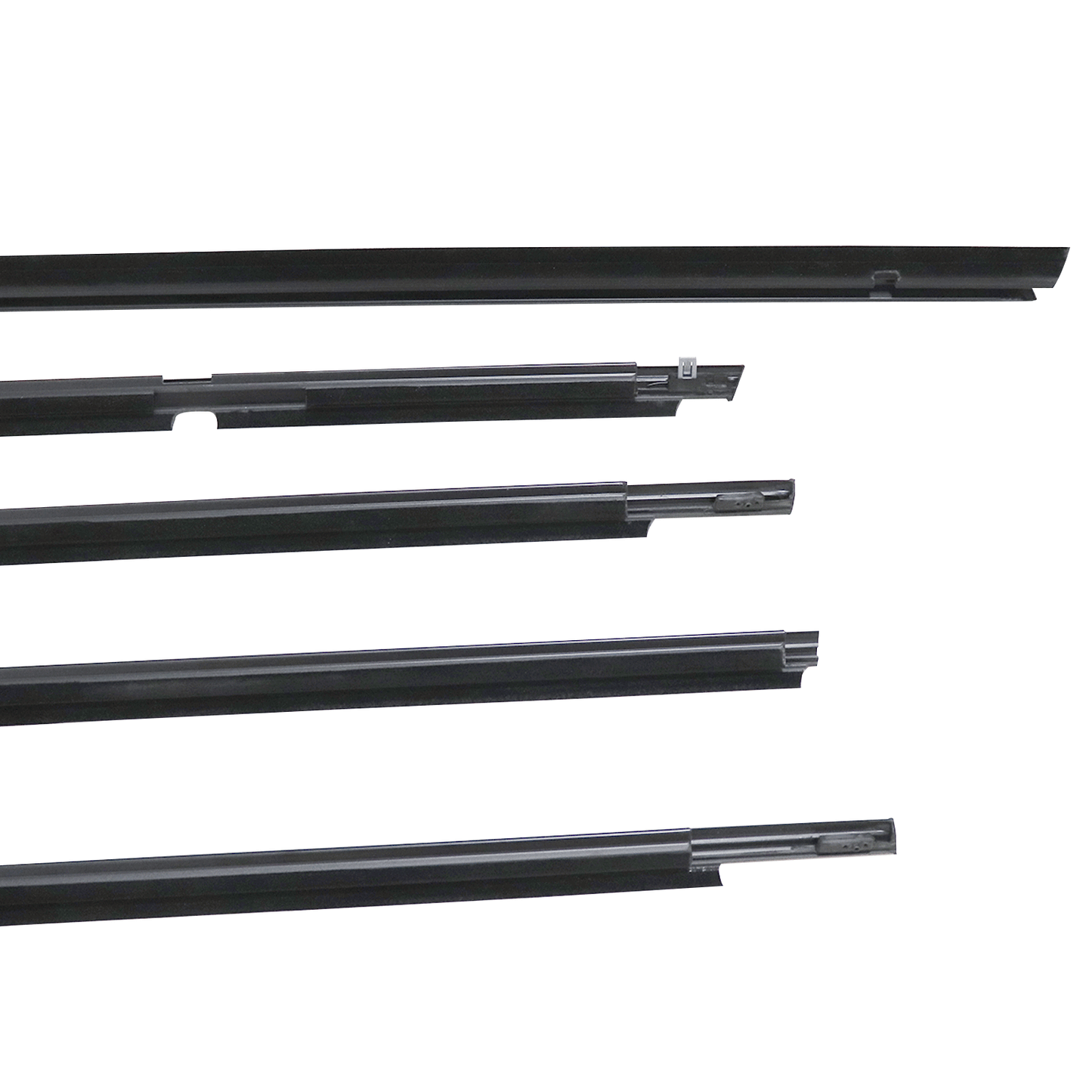 ForToyota 4Runner 03-09 5pc Outer Door Window Weatherstrip Seal Belt 6816435030