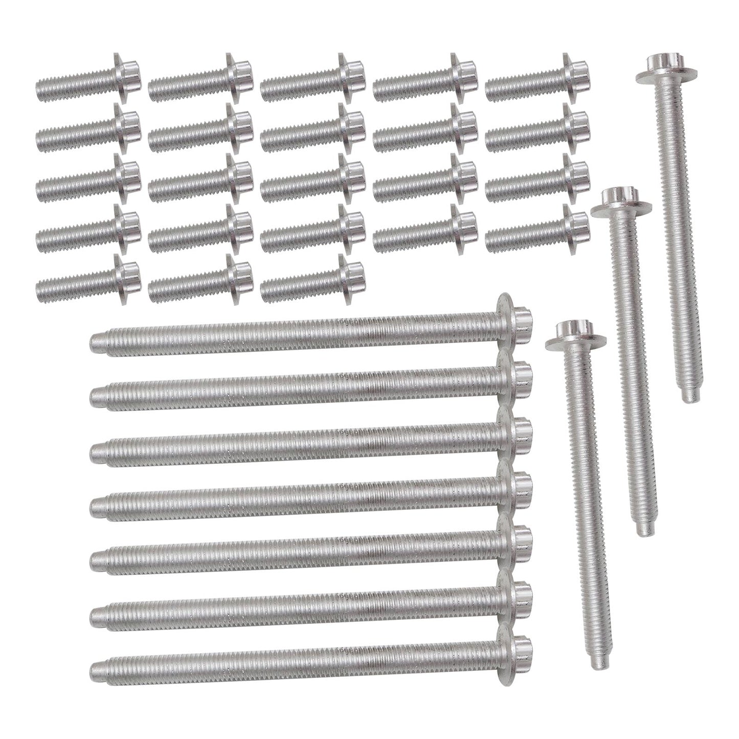 FIT BMW E60 E60N E61 Engine Oil Pan Aluminium Bolt Set NEW 11132210959