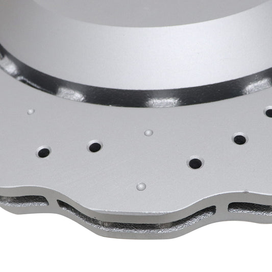 2Pairs Front & Rear Vented Drilled Dimpled Disc Brake Rotors For RS7 2014-2016