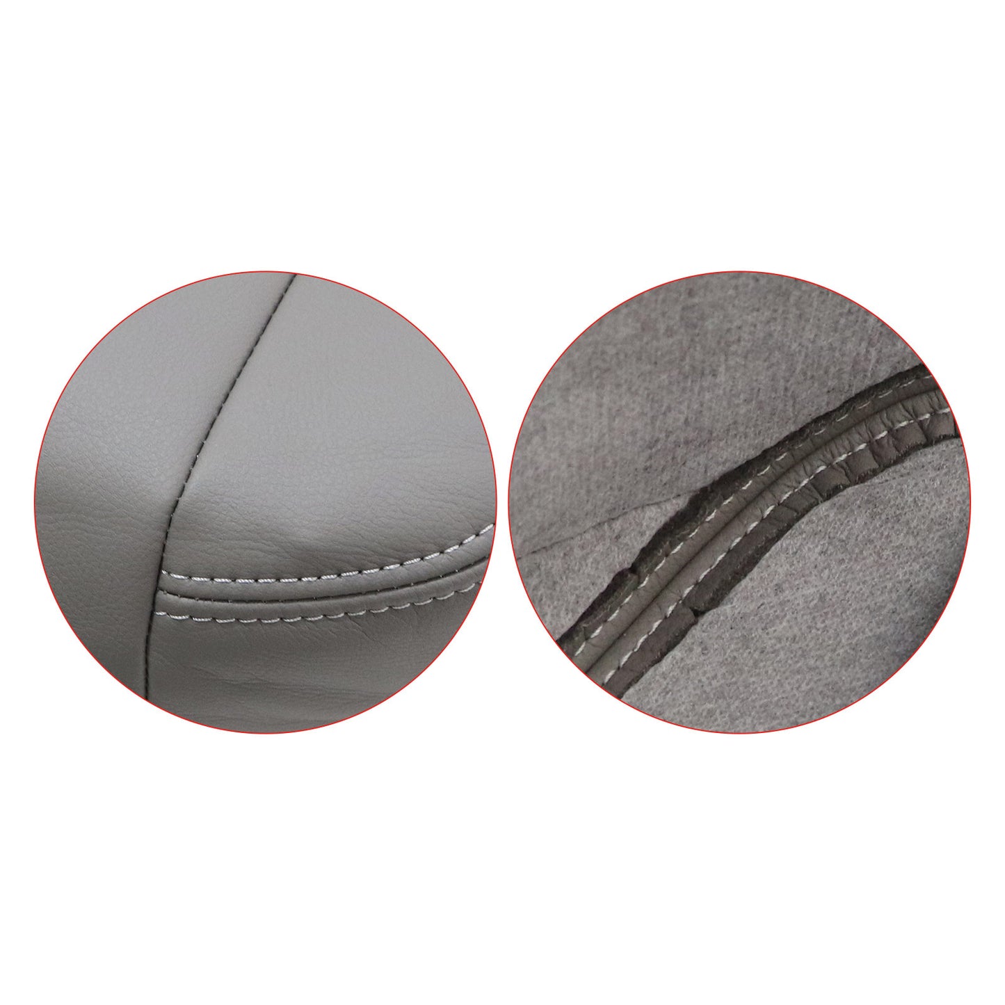 For 1998 1999-2007 Lexus LX470 Driver Bottom Leather Replacement Seat Cover Gray