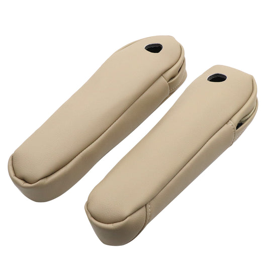 New For Honda CR-V CRV 2007-2009 Leather Front Seat Armrest Cover Beige