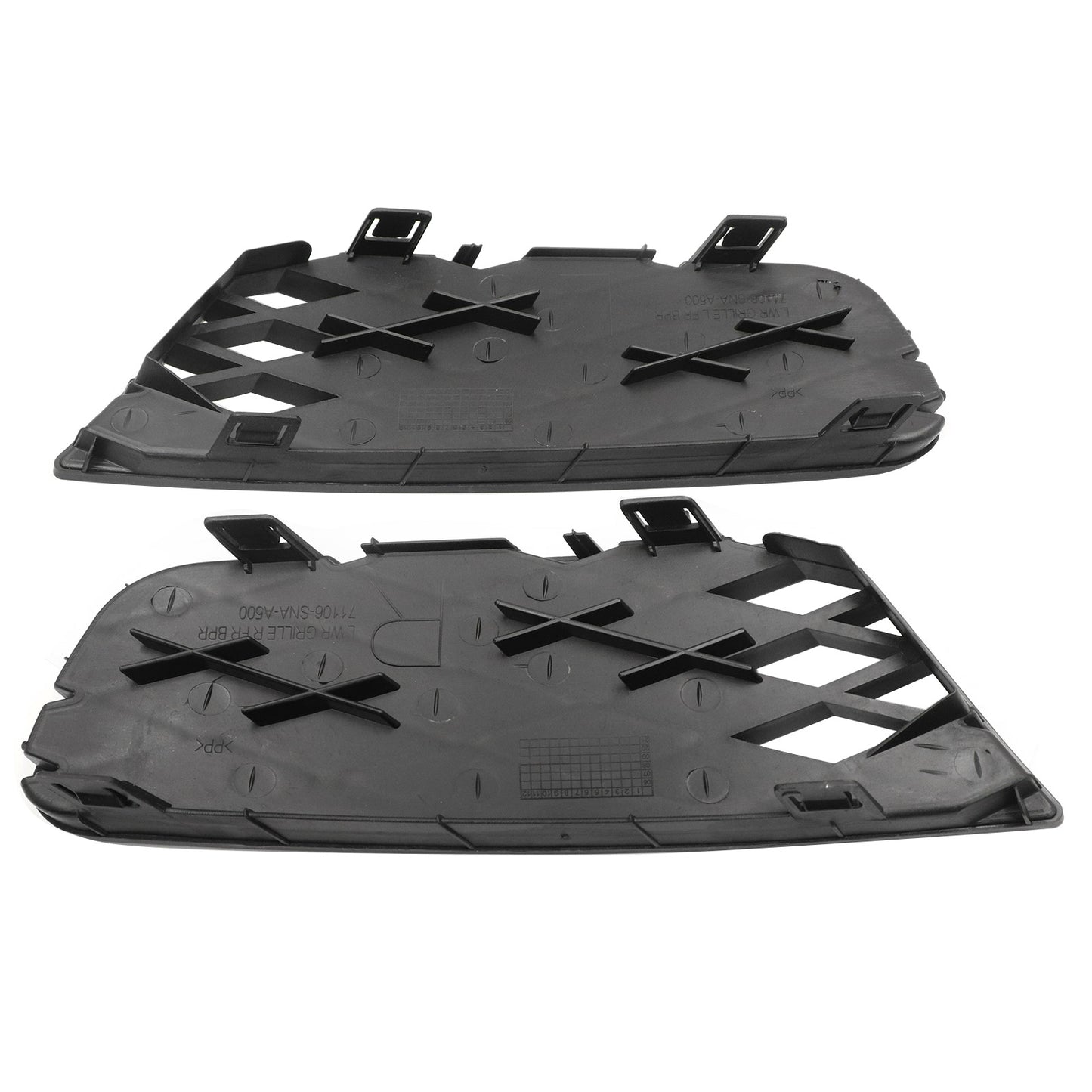 For 2009-2011 Honda Civic Front Bumper Lower Grille Outside Left & Right Set NEW