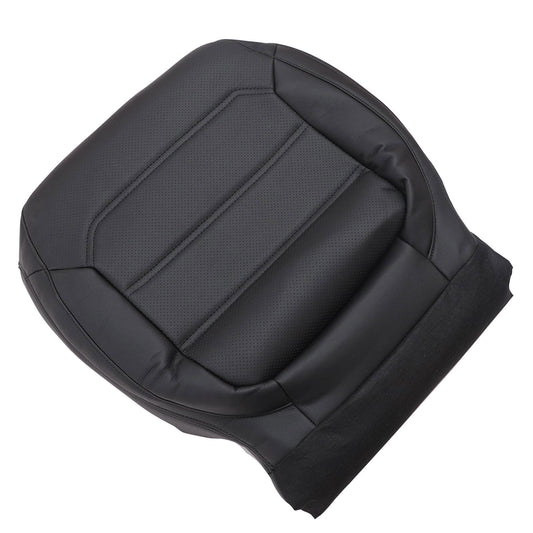 For 2012-2020 Volkswagen Passat Passenger Bottom PERF Leather Seat Cover Black