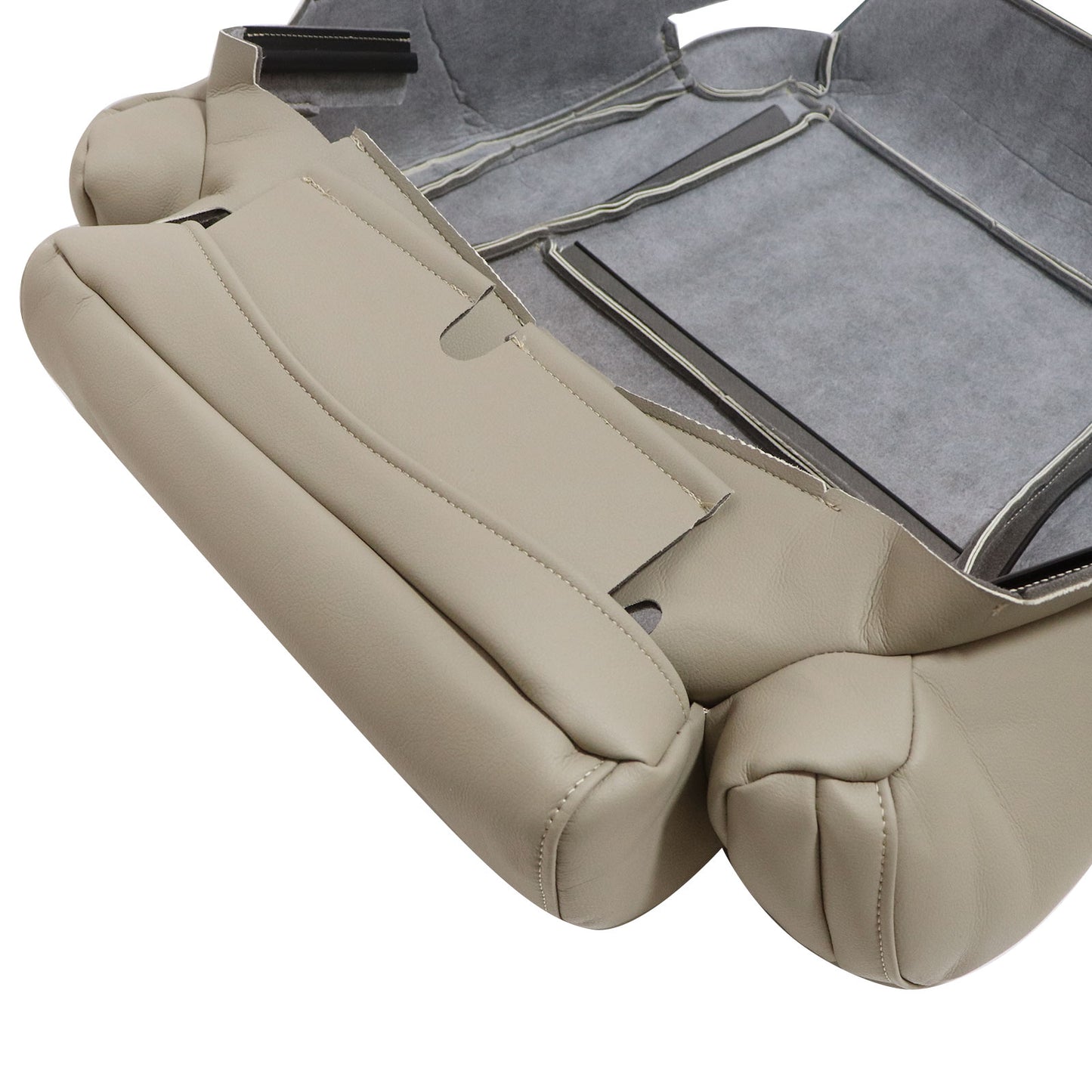 For 2007-2013 Toyota Tundra Sequoia Driver Bottom Replace Leather Seat Cover Tan