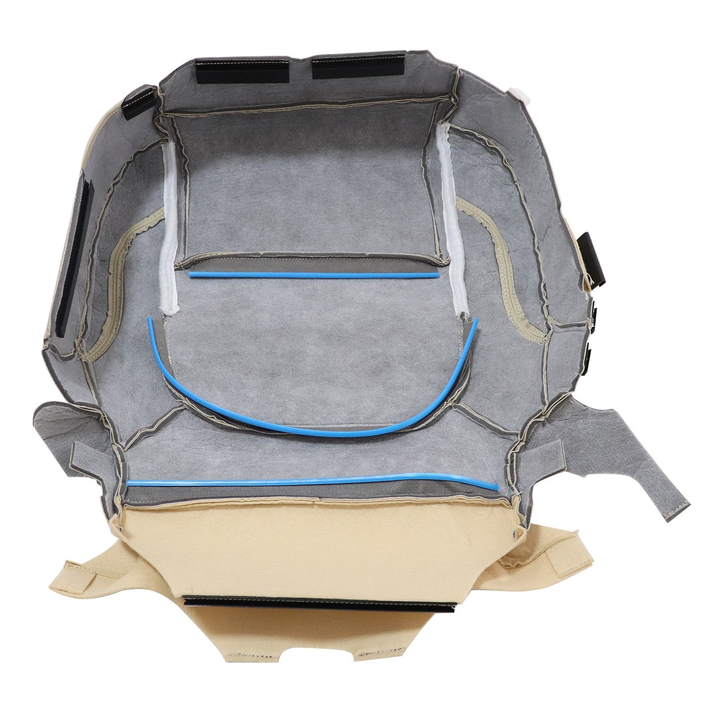 For 2011-2015 Ford Explorer XLT Base Driver Bottom Leather Seat Cover Light Gray