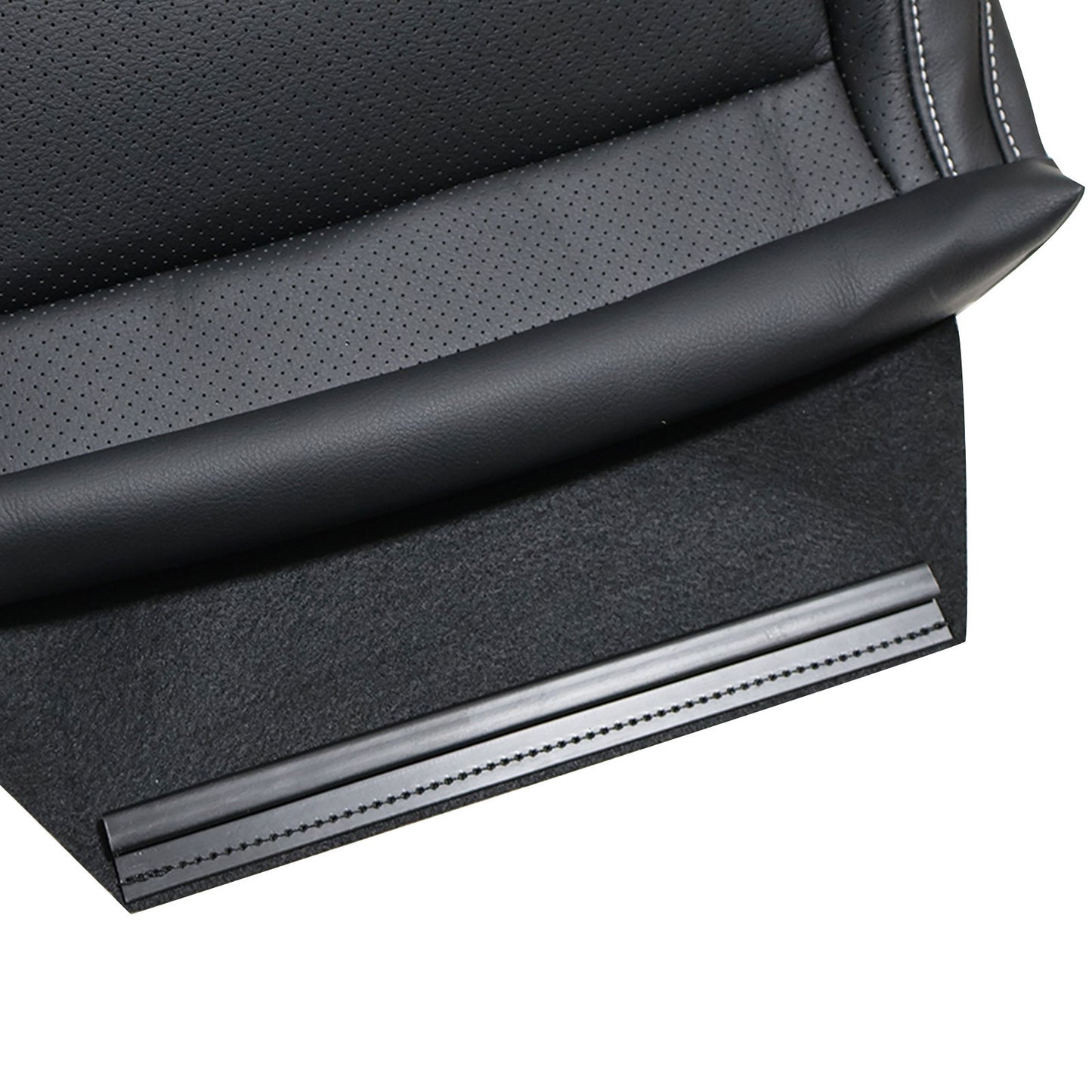 Passenger Bottom Leather A/C Seat Cover Black For 2020-2024 Mercedes Benz GLE350