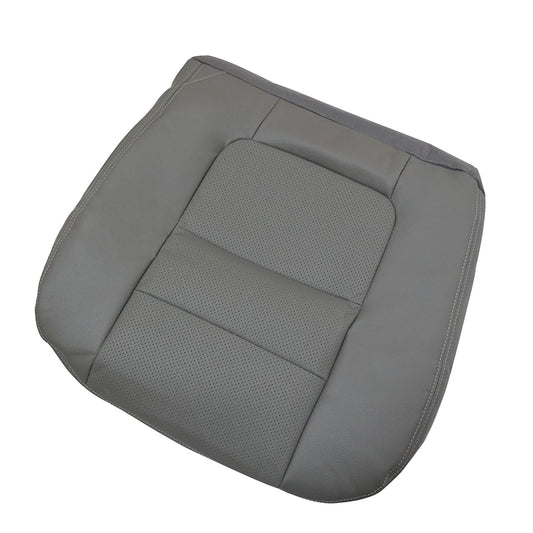 Driver Side Bottom Leather Seat Cover Gray Fits 2001 Ford F250 F350 Lariat XLT