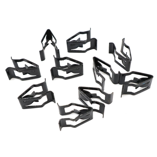 10 Fit Car Console Dash Dashboard Trim Metal Retainer Clips Interior Accessories