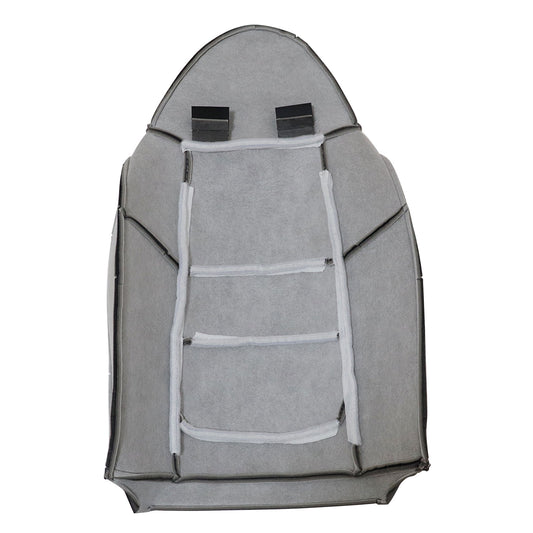 Driver Side Top Cloth Seat Cover Gray For 2001 Ford F250 F350 XLT Single-Cab
