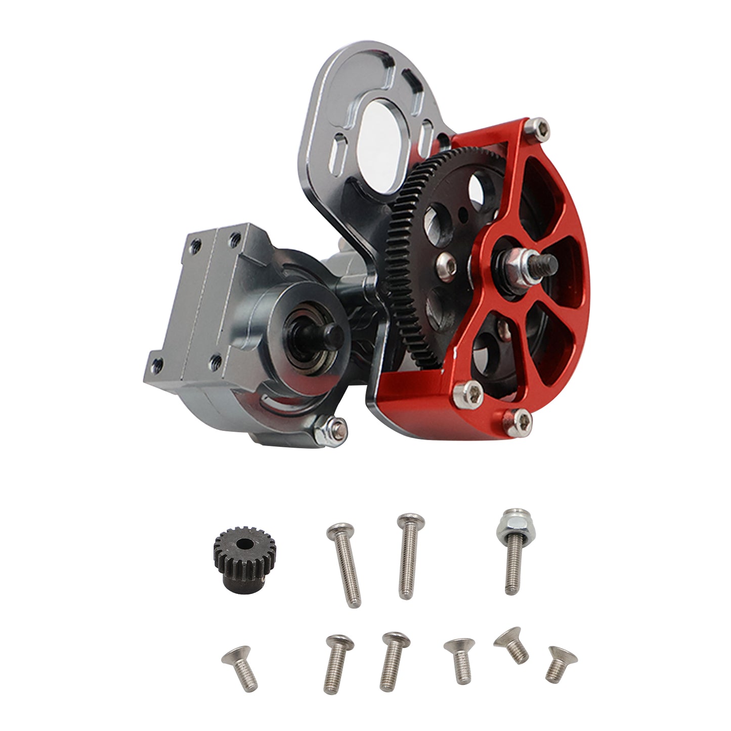 Metal Transmission ASSEMBLED Gearbox with Gear For RC SCX10 1:10 Crawler Axial i