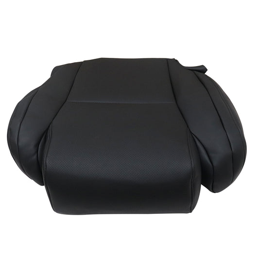For 2008 Toyota Tundra Sequoia Driver Bottom Perforated Leather Seat Cover Black