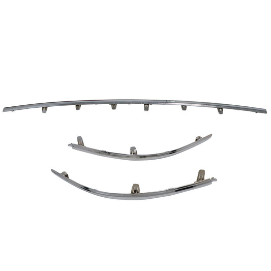 3Pcs Rear Bumper Center Left Right Chrome Molding For Nissan Murano 2015-20