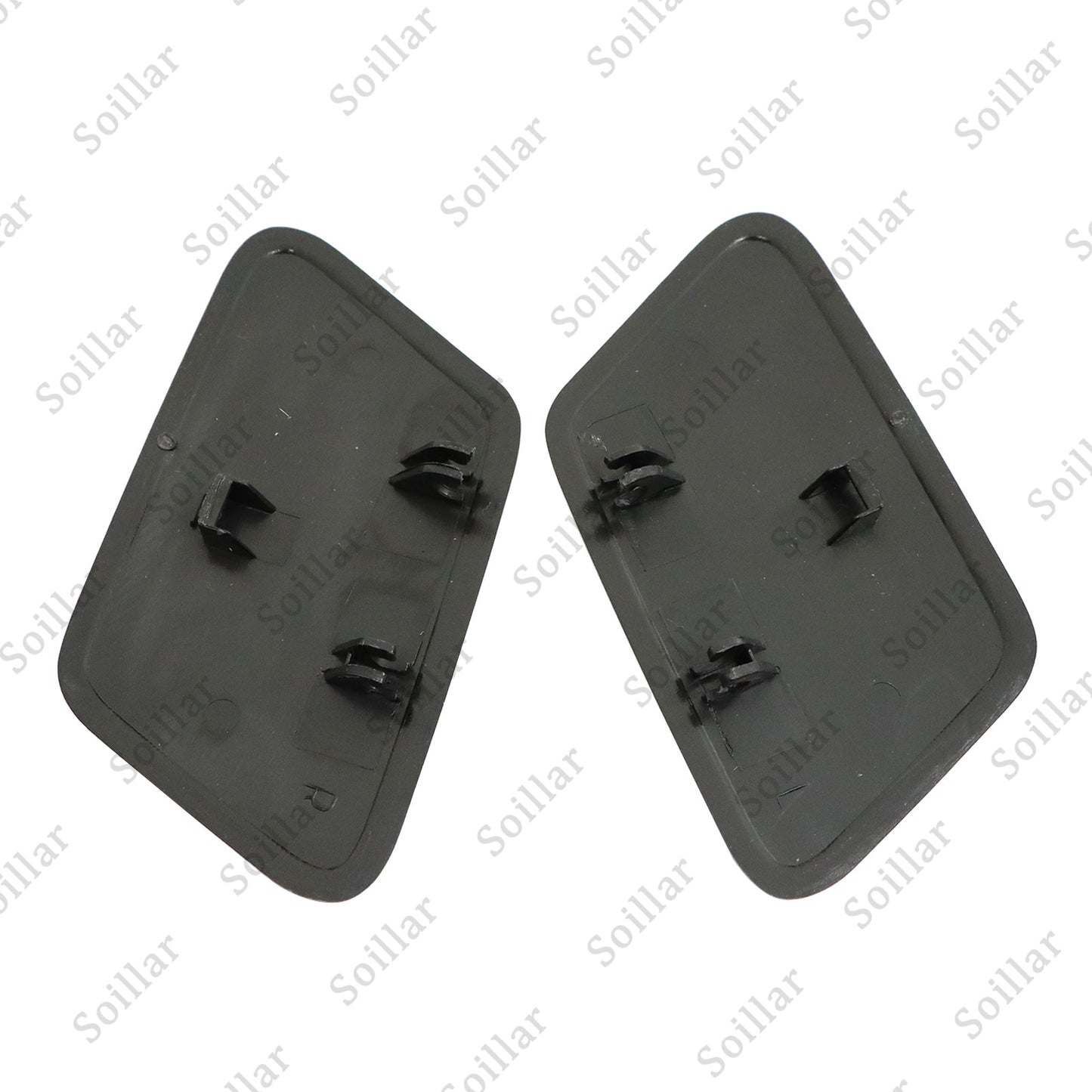 2Pcs For Volvo S60 2005-2009 Front Headlight Washer Cover Black Left+Right Side
