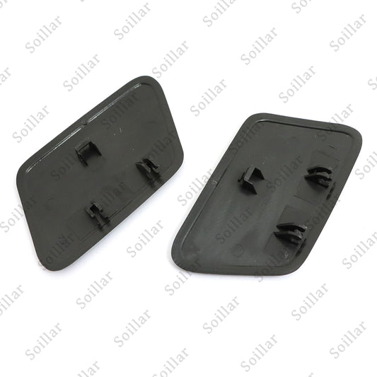 2Pcs For Volvo S60 2005-2009 Front Headlight Washer Cover Black Left+Right Side