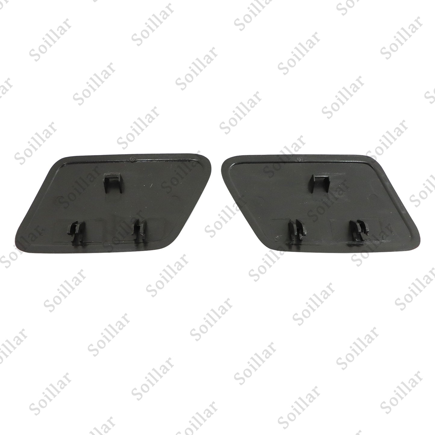 2Pcs For Volvo S60 2005-2009 Front Headlight Washer Cover Black Left+Right Side