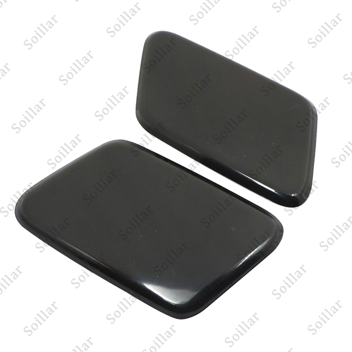 2Pcs For Volvo S60 2005-2009 Front Headlight Washer Cover Black Left+Right Side
