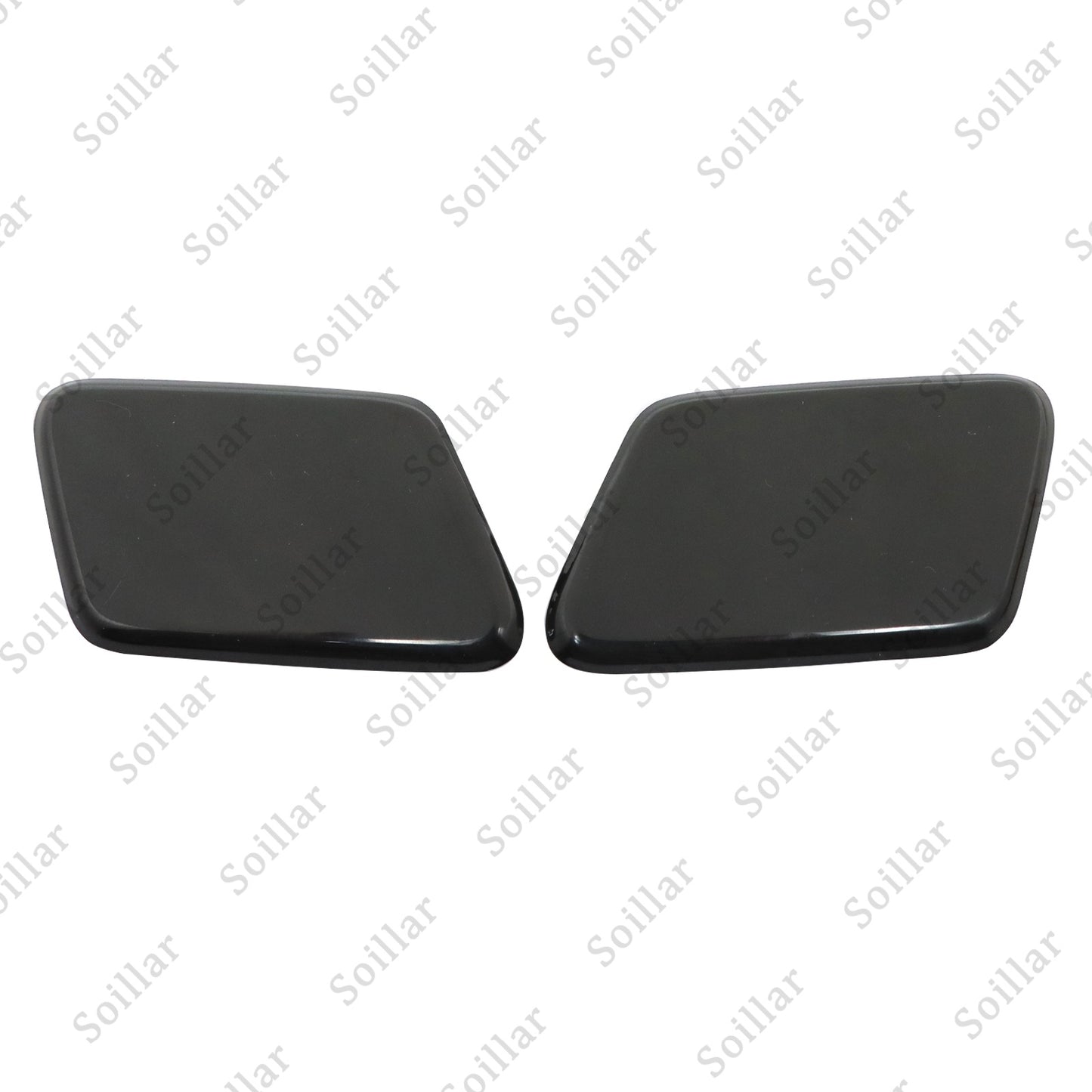 2Pcs For Volvo S60 2005-2009 Front Headlight Washer Cover Black Left+Right Side