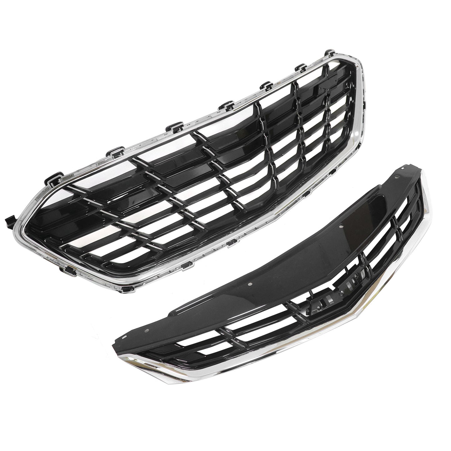 84009674 For 2016-2019 Chevrolet Cruze Front Bumper Upper&Lower Grille Grill Set