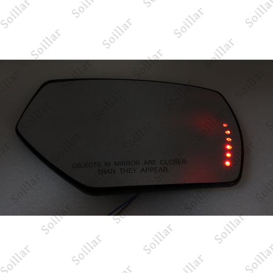 Right Side Heated Mirror Glass W/Signal For 2014-2018 Chevrolet Silverado Sierra