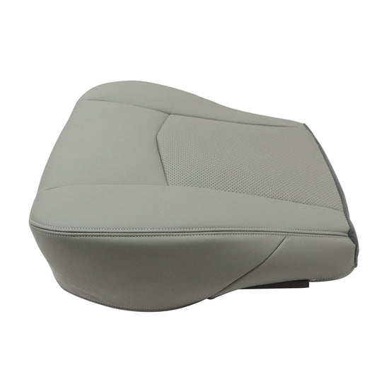 Passenger Bottom Perfrated Leather Seat Cover Gray For 2004-2009 Cadillac SRX